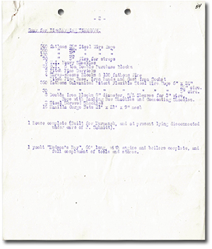 Inventory of the property of the Hudson's Bay Company, Archangel. Gear for Discharging Steamers.